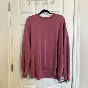 Abercrombie & Fitch Pink Fleece Sweatshirt